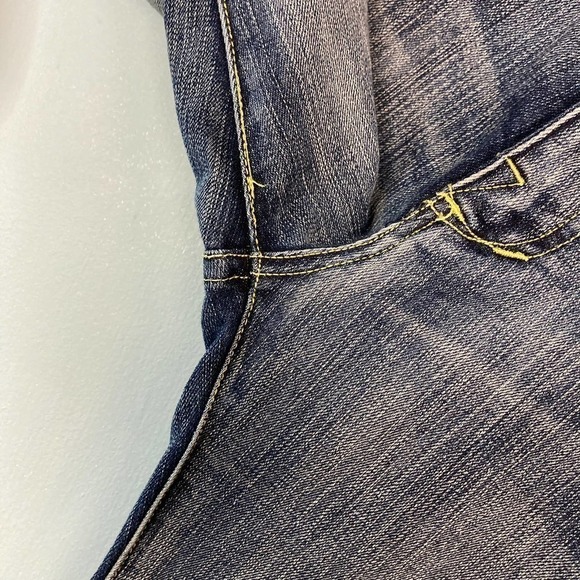 ROCK & Republic Roth 5432 crthwaw Flare Jeans Women's 29 Rhinestones Embroidered - Picture 6 of 12